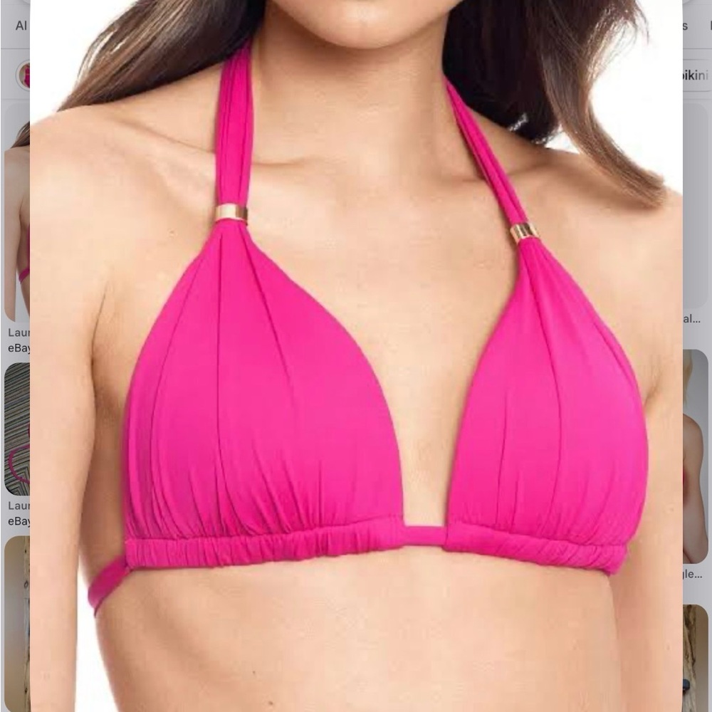 Ralph Lauren Fuchsia Halter Bikini Top